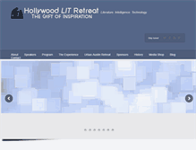 Tablet Screenshot of hollywoodliteraryretreat.com